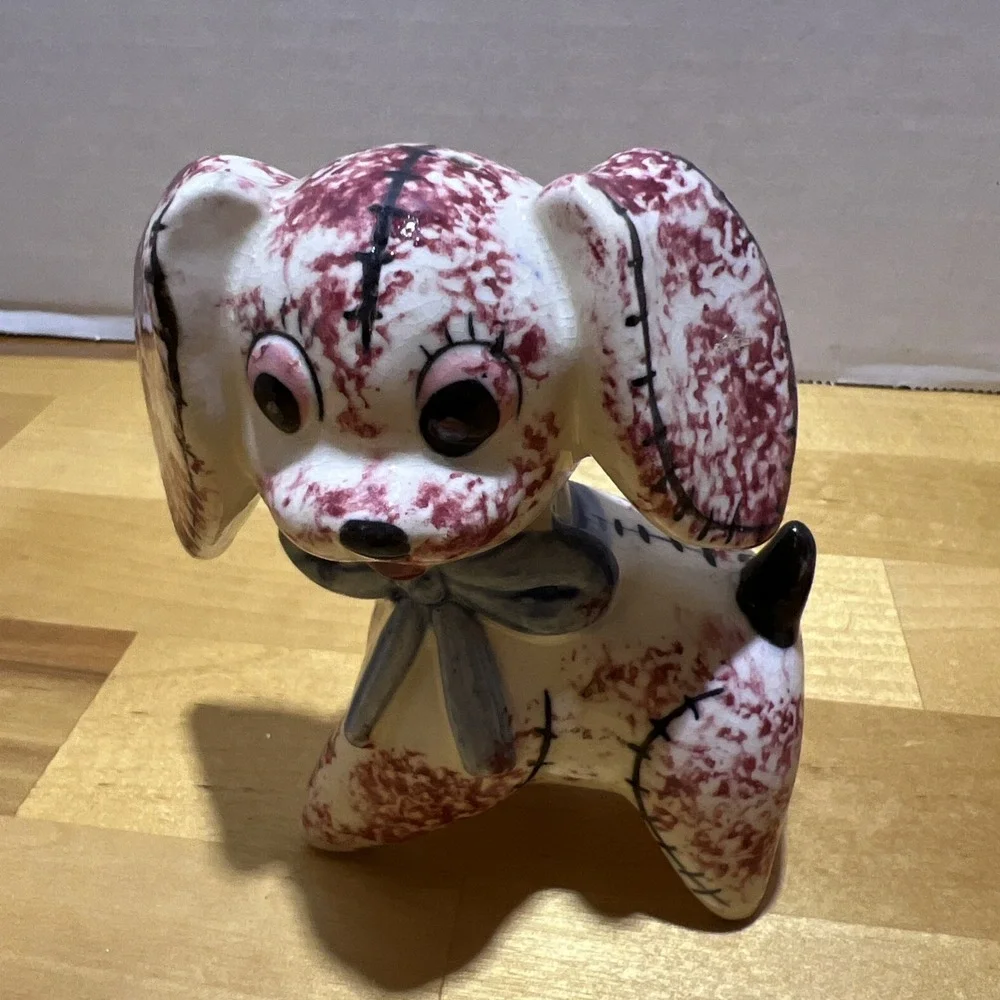 Vintage Japan Dog Puppy Salt & Pepper Shakers